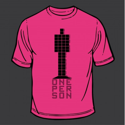 T-Shirt - Totem (Pink) Black